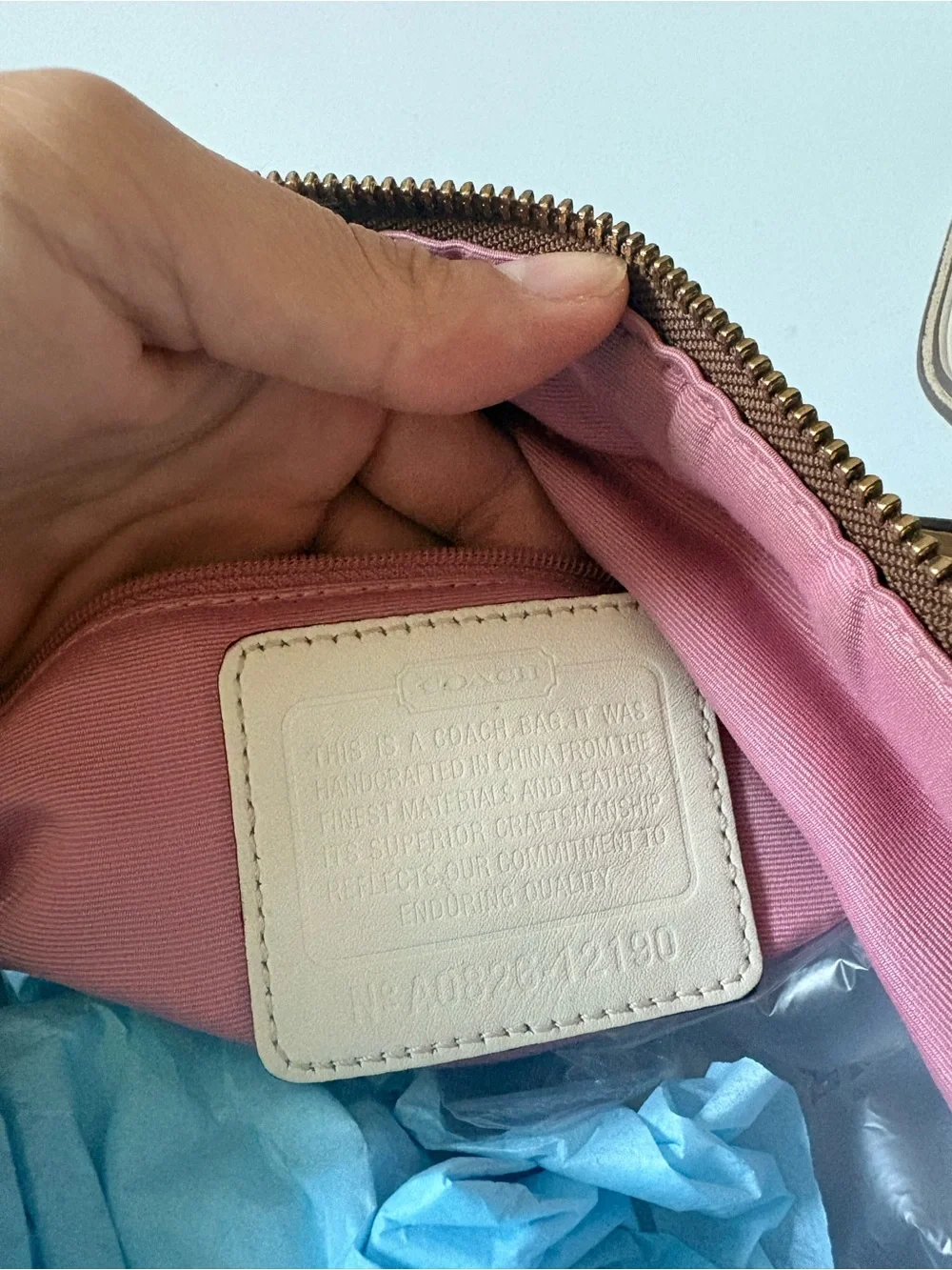Women’s Pink & Cream Shoulder Bag